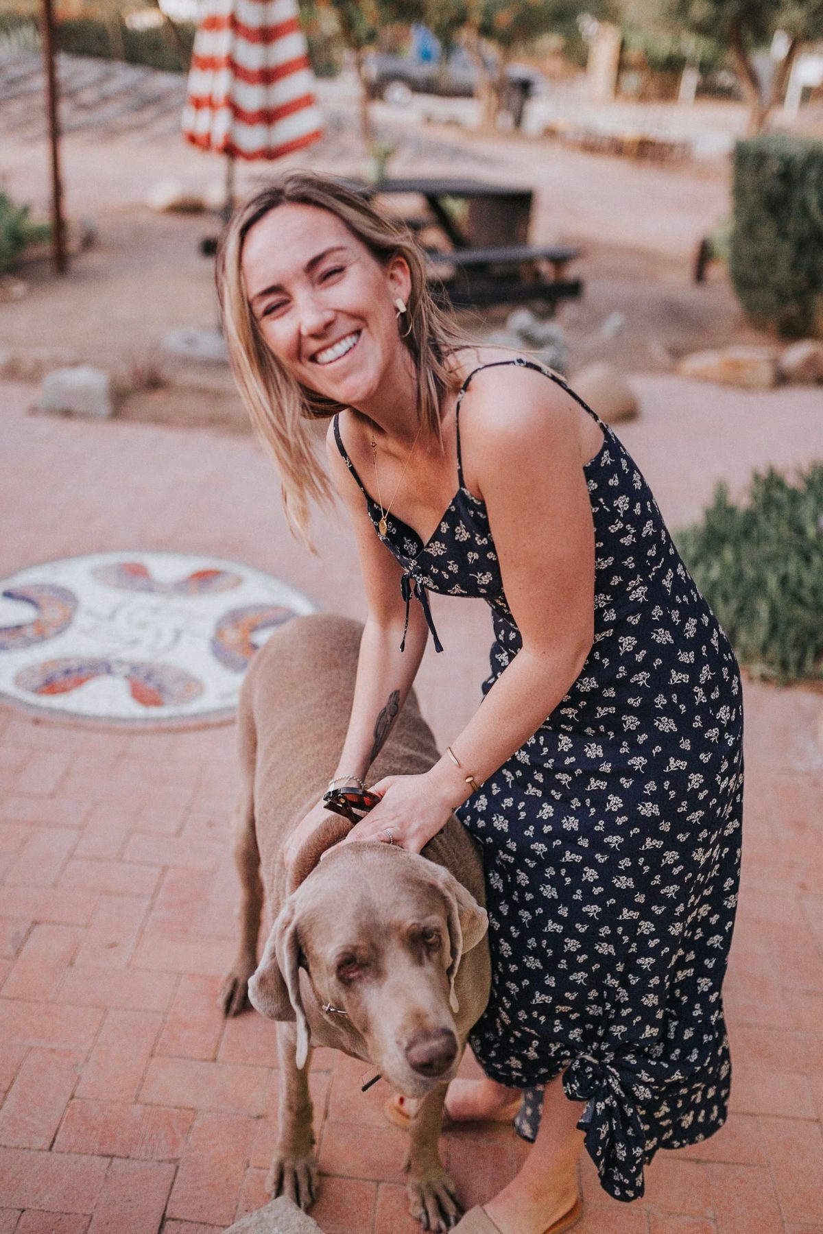  Rachel and one of her many new friends 