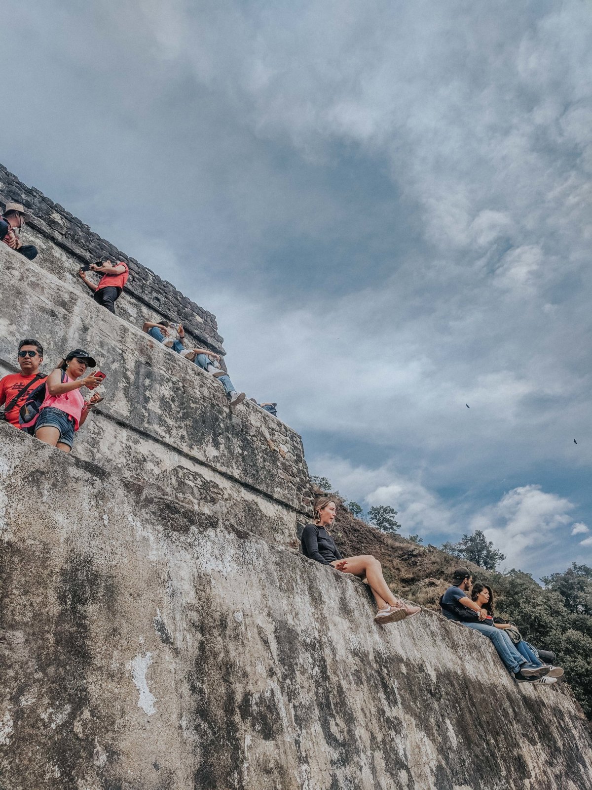 Atop the pyramid in Tepoztlan.