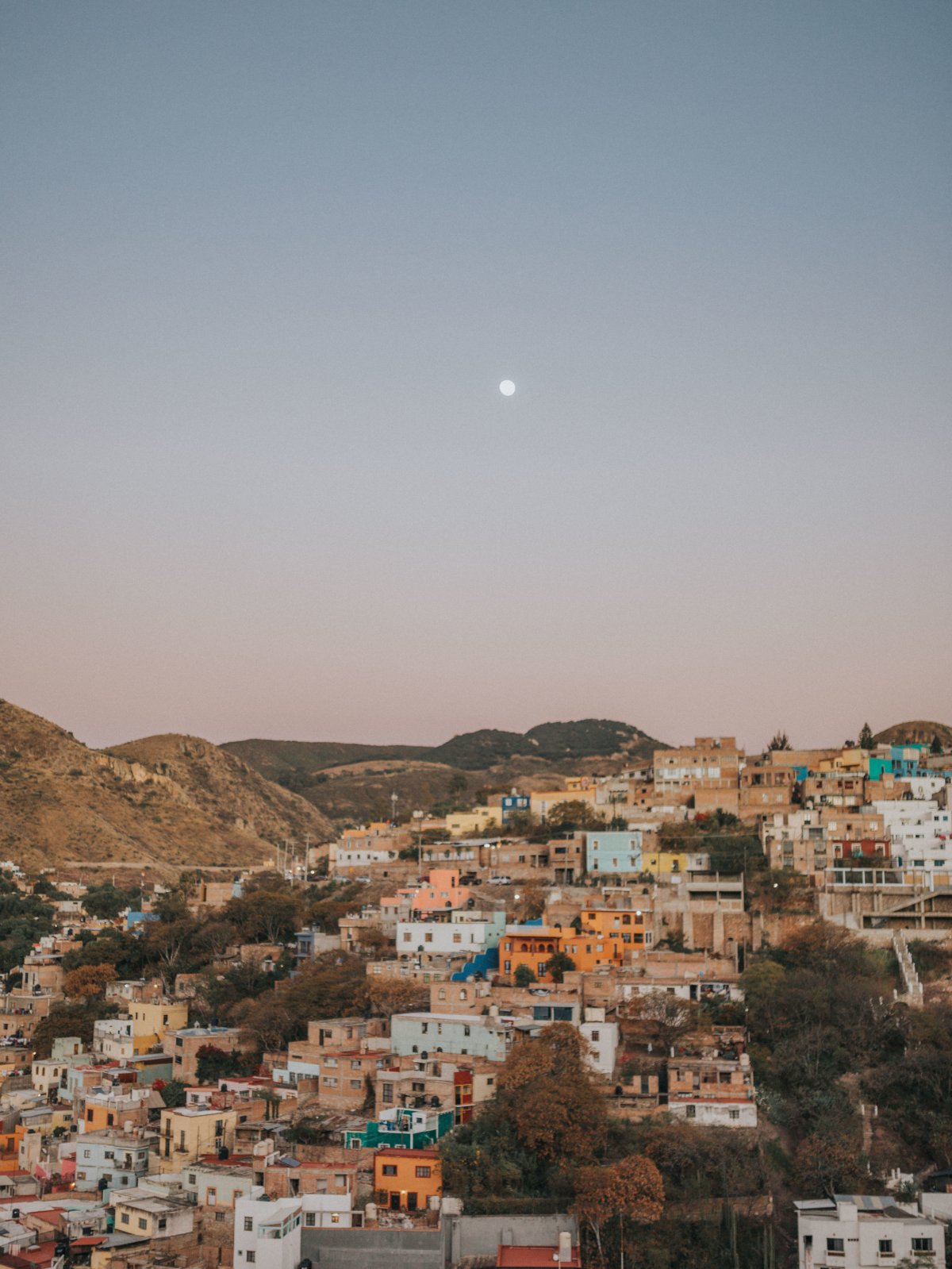  The view from our hostel in Guanajuato. 